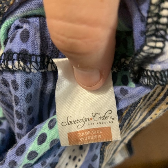 Sovereign Code Kids Boys Blue Striped Print Tank Large - Picture 7 of 7